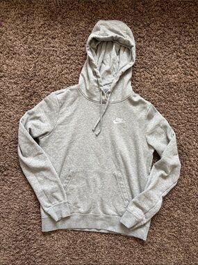 Nike Light Gray Crewneck Hoodie Sweatshirt
